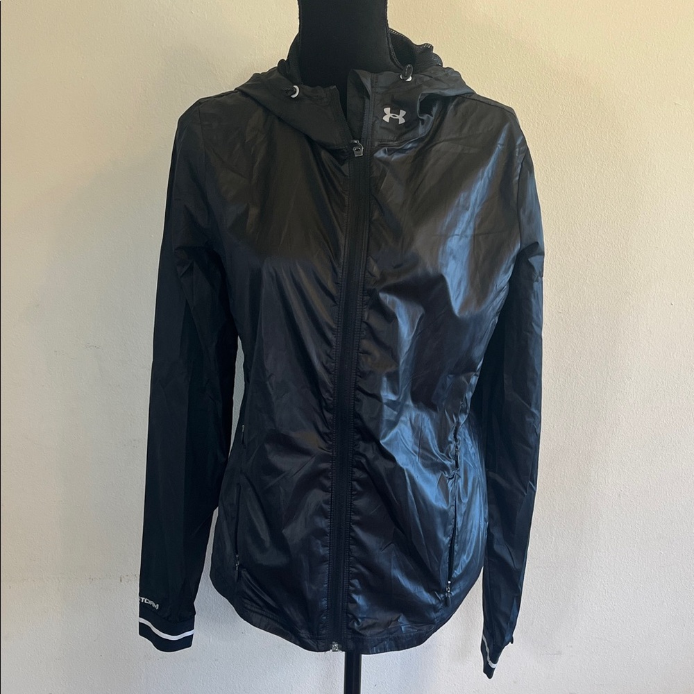 Under Armour Storm 1 Women's Black Hooded Running Jacket